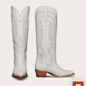 🤍 Tecovas “The Abby” Tall Cowgirl Boots – Snow (Size 7.5)